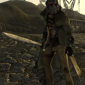 Jay Jay 2Fallout New Vegas Character

Jay Jay wearing the awesome Desert Ranger outfit with a god damn sword.