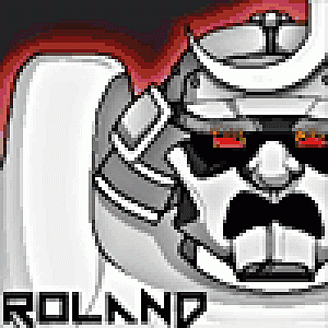Roland Gif - animation, fixed background.