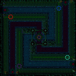 Map seen from above
