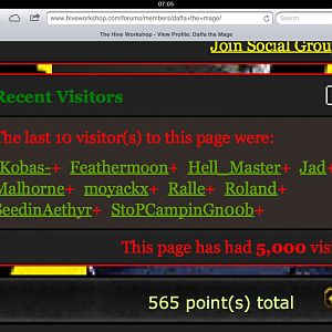 5K Visitor.
Well, this takes tons of time.