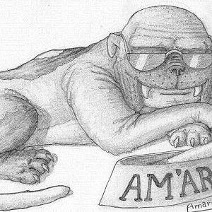 Am'ar Dog Version. Drawn for a contest on deviantART :)