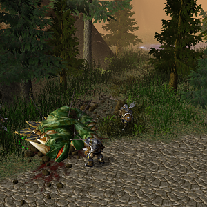 A deadly creature from the Callienth Wilderness. Taken down as it charged.