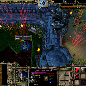 A Demonicon avenger teleporting into the phoenix terratory