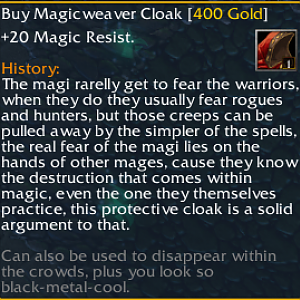 Magicweaver Cloak
