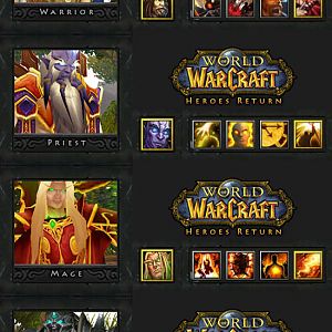 Class List on 1st alpha release - with their main abilities.