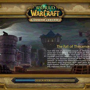 Loading Screen of the Fall of Theramore.