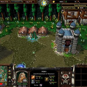 New buildings and people guarding them!