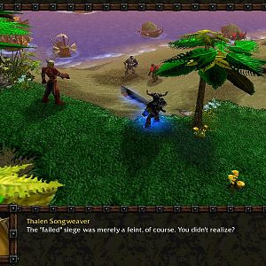 The elf at the ending cinematic telling the true nature of the Horde's plan!