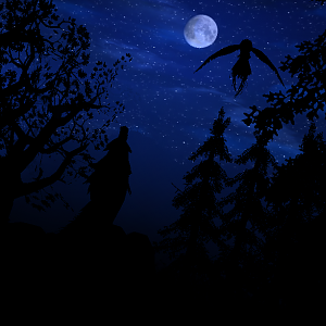 "The Howl"

Short English Poem :

Wolf Pack 
by Yvette Yvonne - 1998

Darkness breaks, 
Moon awakes, 
Night now brings the stars it makes.