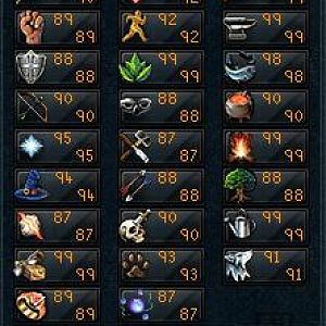 My skill levels as they were at total level 2400. :)