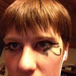 Egytian make up for school musical - Aida