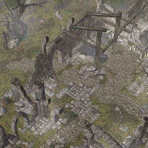 The Ruined Church

Long disused church of Talabien, once a place of worship now strange creatures stalk the grounds of this chapel at night. Only th