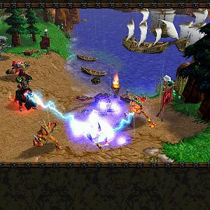 Thrall defeats the Enslaved Minions of Zar'jira in the ending cinematic.