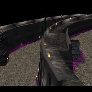 Showing how well walls hide height offset.
