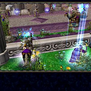 Antonidas and Jaina Proudmoore discuss matters in Dalaran City. Notice the new terrain and units. Credits goes to Heinvers for the terrain and Forsake