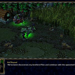 Kel'Thuzad and his lackeys during their cinematic. Notice the new units and the abomination boss.

Lore:
Stitch was one of the Abominations built b
