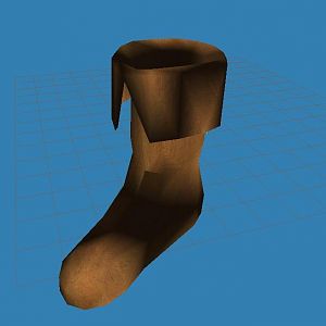 A simple hard-leather boot as base for my Zidane model to stand on. I'll probably remove all texturing, since I'm really bad at it and ask a skinner t