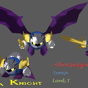 Avator requested another pic but with the side shown as well. I'm not too happy with Meta knight's back, but I don't plan on changing it, since it is