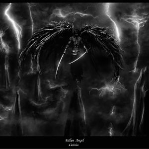 Dark in his last form Fallen Angel at the top of the mountain.