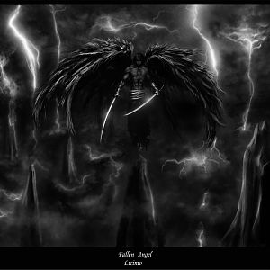 Dark in his last form Fallen Angel at the top of the mountain.