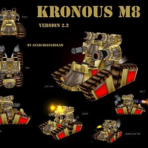 Kronus M8
creation of anarchianbedlam.
7 animations
16 Particle emitters
and 1420 polys of super awesomeness.

http://www.hiveworkshop.com/forum