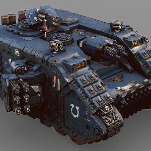 A CGI land raider.
i didnt make it. yeah right. i wish i had this kinda skill.
i saw this while looking for termies to draw and i saw this. 
here i