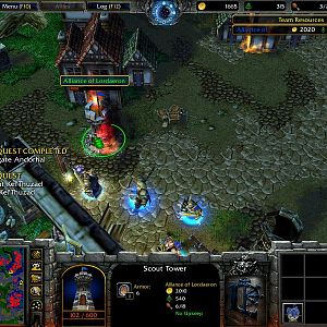 Upon ending the cinematic. The players can claim the burning towers for themselves instead of just looking at it and watching it burn. Notice the new