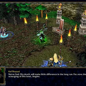 Notice the new units, models, and skins. Also, Kel'Thuzad's death scene.