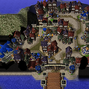 New Stratholme - This is the final re-terrain, for now.  The map in my view is now finished in all ways except triggers and object data.  If someone w