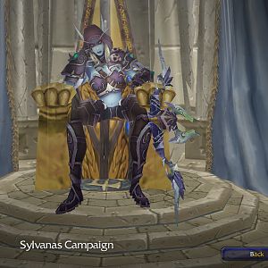 Sylvanas Windrunner campaign screen