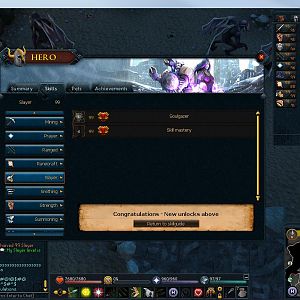Skill mastery of Slayer, achieved on 27/2/14, along with 99 Constitution.

Slayer marks the 10th skill out of 26 to have been mastered. :) 16 left t
