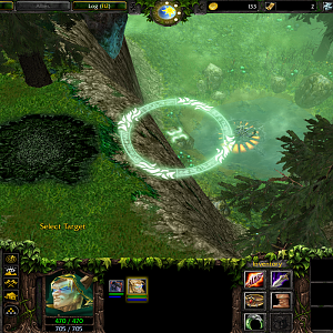 I have a problem with a certain area in one of my maps that is set below water level. Is there anyway to make it so the targeting image isn't suspende