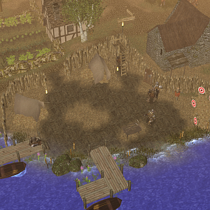 An overview of the military outpost in one of the Callienth Villages