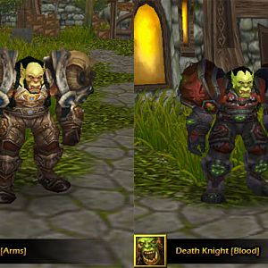 Warrior [Arms] New Skin + Shoulder and Death Knight [Blood] New Shoulder