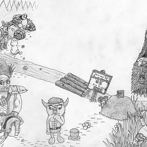 A contest entry for the 2013 Easter Games drawing contest in the Kaelicious social group. Although it was never finished, it still explains much of wh