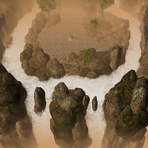 High in the Callienth Mountains the meeting place of the Council of Warriors. This is a cinematic area that looks really nice when you can actually se