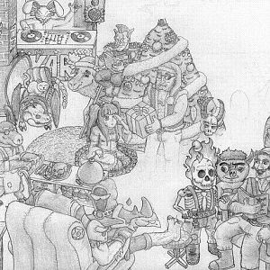 Why not upload this unfinished thing from 2013? It's Christmas after all ^^