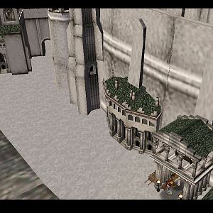 Showing scale of the new buildings. (Fingolfin's Buildings)