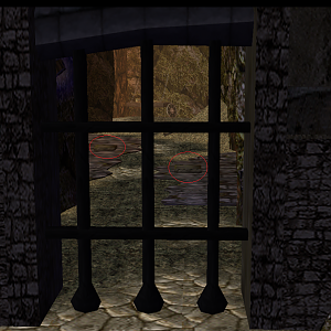 There are a few pressure plates behind this door that are difficult to spot. If a hero steps on one he will be hit with deadly spikes from underneath.
