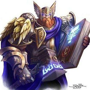 Uther The Lightbringer 
He was handpicked by The Cleric leader Alonsus Faol and became first of the Paladins of The Silver Hand. He was slain by his