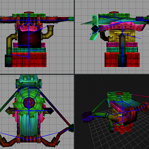 WiP8
The gayest skeleton ever, rigged.