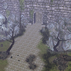 The Palenthos Wall has seen it's share of battles, yet it still stands.