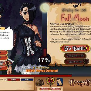 Friday the 13th of June 2014: Full Moon

The war has begun, but the fun truly begins at 25% when nytrosponge catapults unlock. Now I wish I had a de