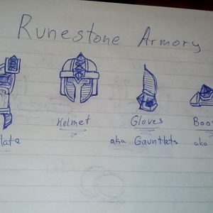 Drawings - Runestone Armor Set