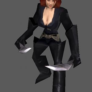 Black Widow
 (I used a Scarlett Johansson's photo)