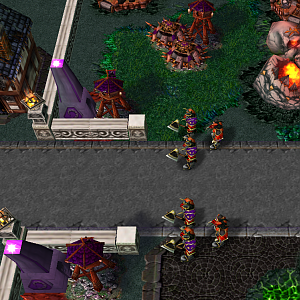 Screenshot for UltraCraft: Battle of Darklands #2 - Shadowy Legion Fel Orc Base 1 ("Huh huh huh!")