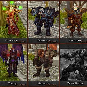 Team Horde: Current Visual Looks

- Lor'themar skinnier & new stand animation