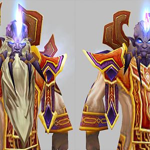 Velen revised

- New face texture
- Model mesh slight edit
- Added particle emitter on shoulder
- His beard come back!