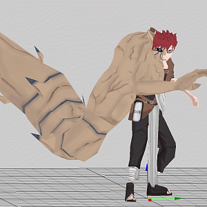 Just a Stand Ready animation of the Shukaku-Gaara Form.
