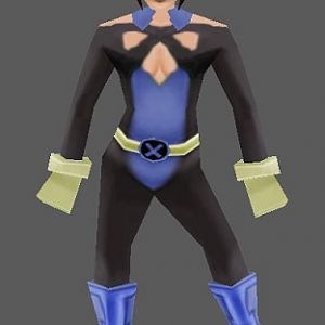 shadowcat (I don't think that Kitty Pride should be "sexy" but I like the "breast's X" of this costume)